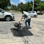 Yensunni Martínez, compartió los lugares de atención en bacheo de calles y avenidas