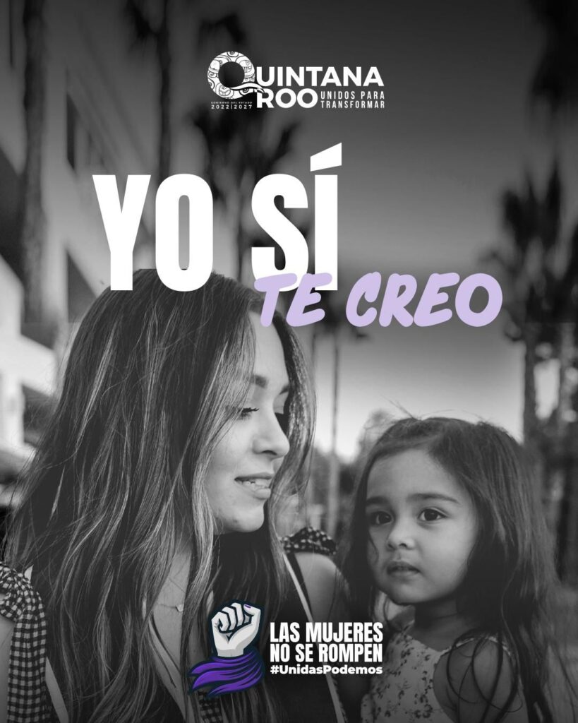 Cartel mujeres, yo sí te creo