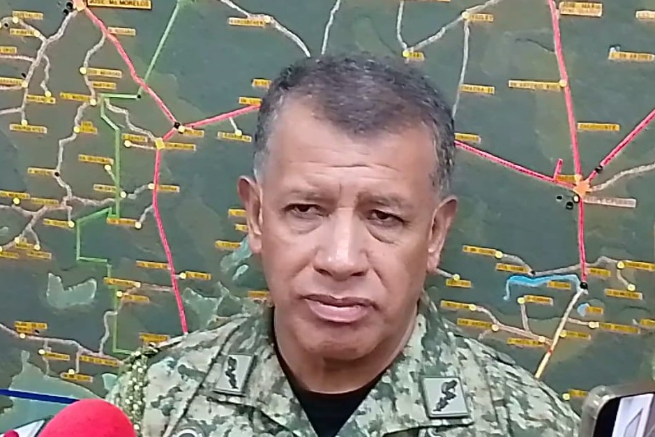 El comandante de la 34ª Zona Militar, Fidel Mondragón Rivero