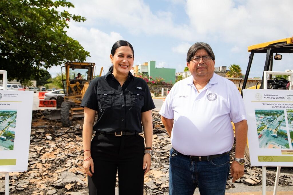 Estefanía Mercado supervisa arranque de obras