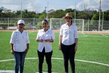 Entregan cancha de fútbol 7 en Javier Rojo Gómez para impulsar el deporte y la sana convivencia