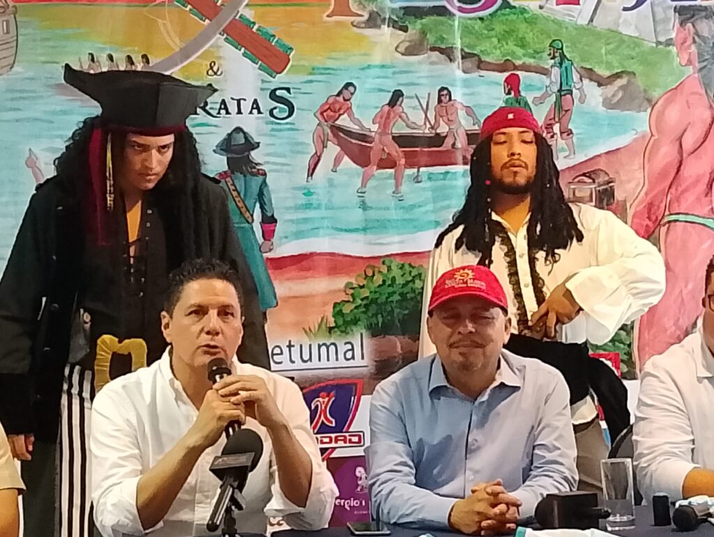 Presentas el espectaculo Festival Mayas y Piratas