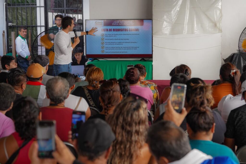 Gino promueve Vivienda para el bienestar 