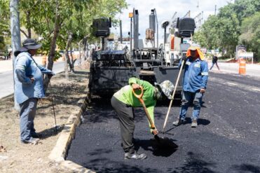 Histórica repavimentación del Arco Vial en Playa del Carmen con inversión de casi 25 mdp