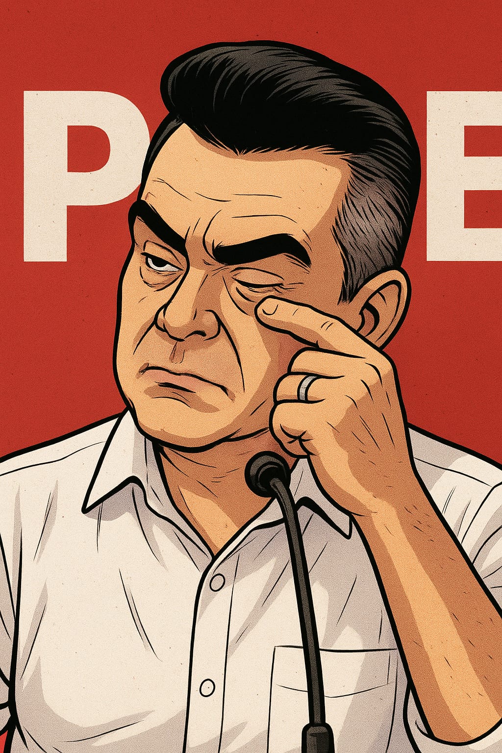 caricatura de alito Moreno