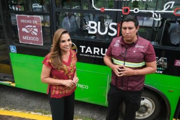 Realizan pruebas del camión eléctrico mexicano en Chetumal