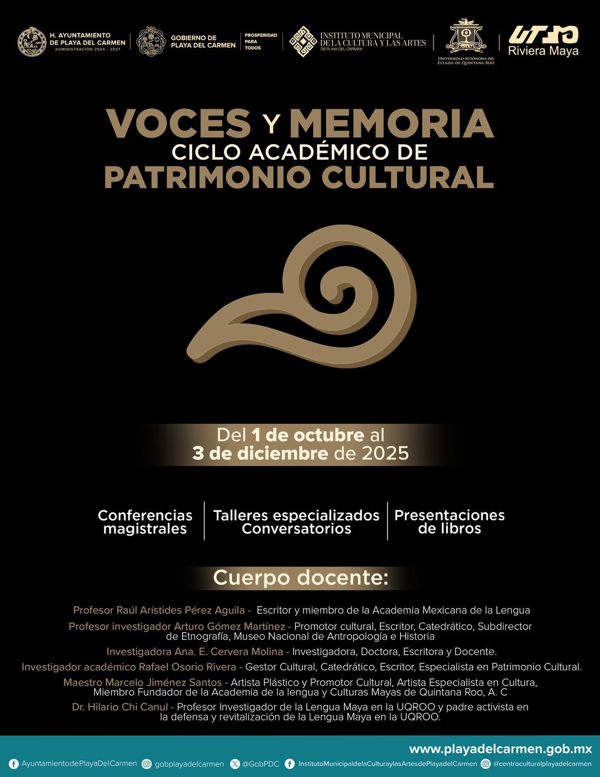 Ciclo académico “Voces y Memoria”