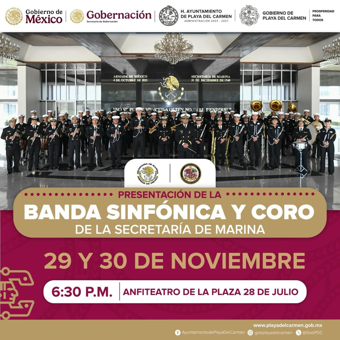 Bamda sinfonica playa del Carmen