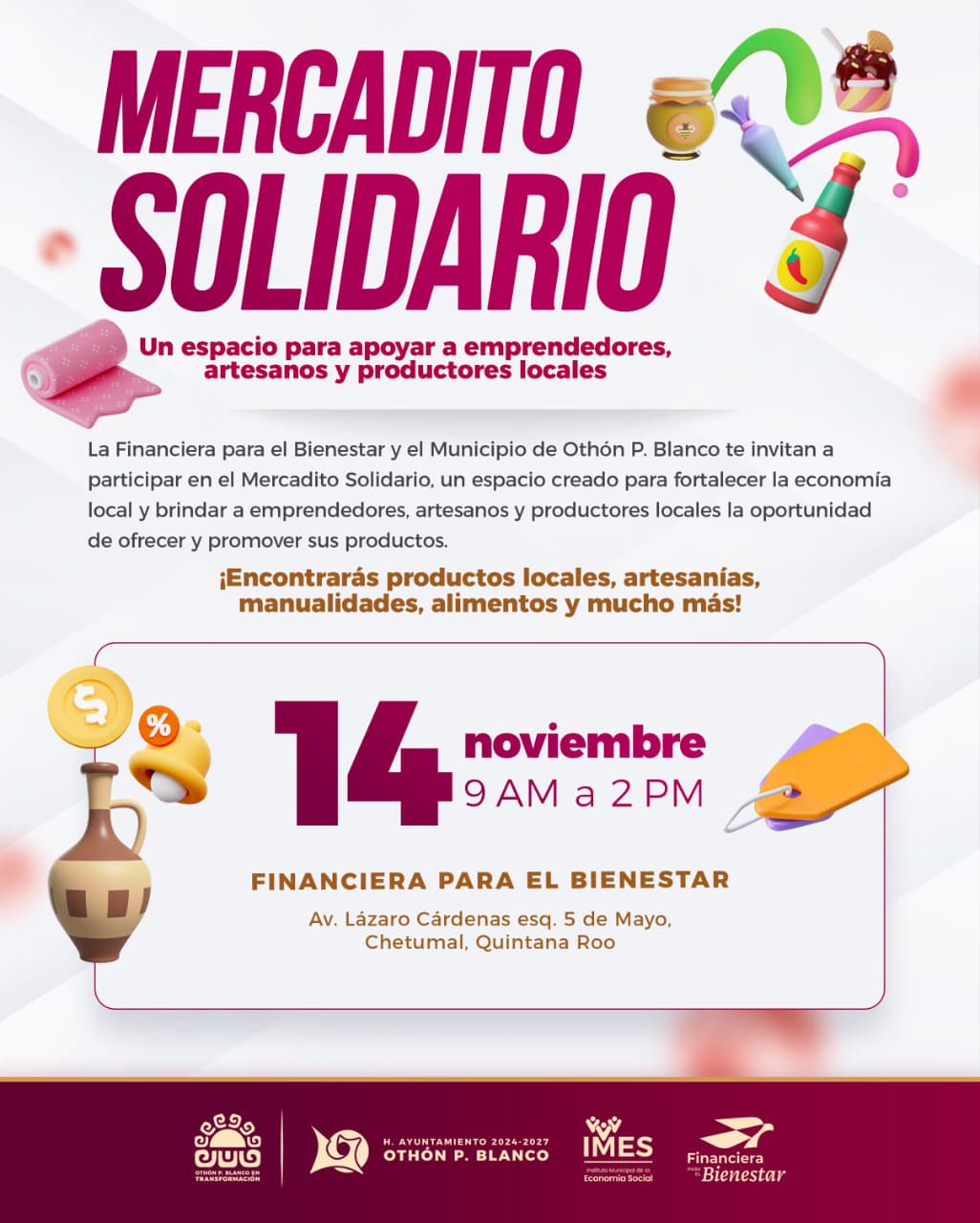 cartel del mercadito solidario