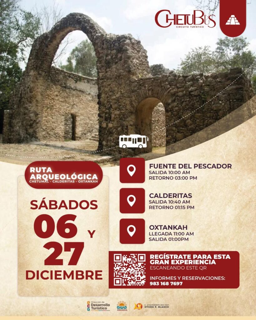 circuito turístico Chetumal–Calderitas–Oxtankah