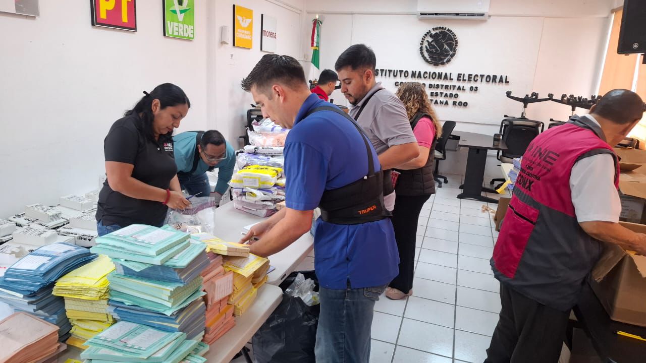 INE recicla material electoral