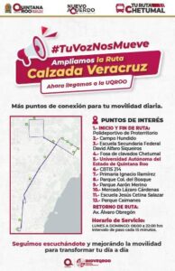 Nueva ruta de transporte urbano en Chetumal