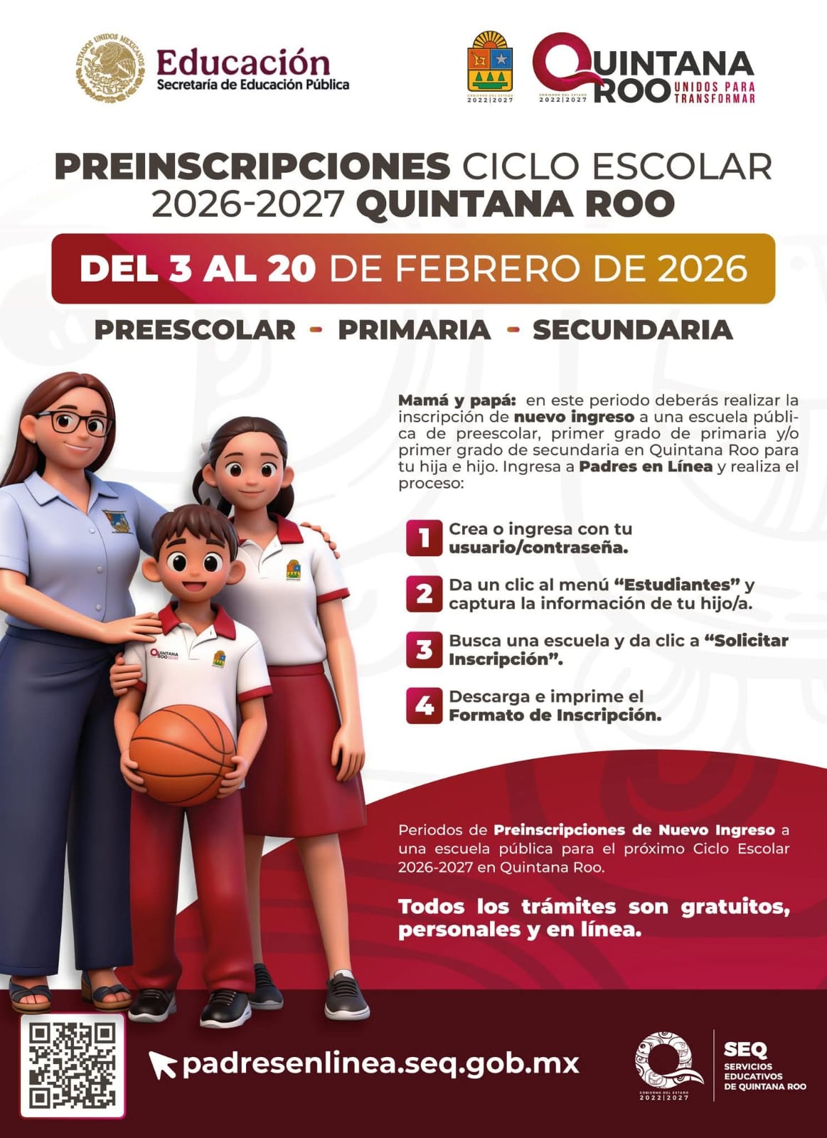 SEQ preinscrpciónes