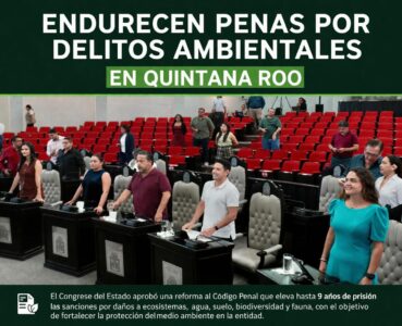 Endurecen penas por delitos ambientales en Quintana Roo