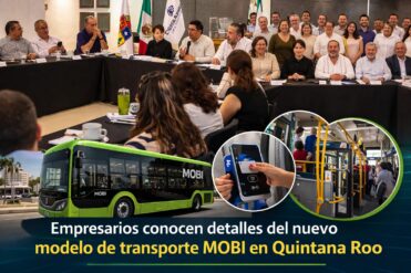 Empresarios conocen detalles del nuevo modelo de transporte MOBI en Quintana Roo