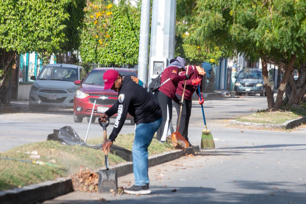Limpieza en la colonia forjadores