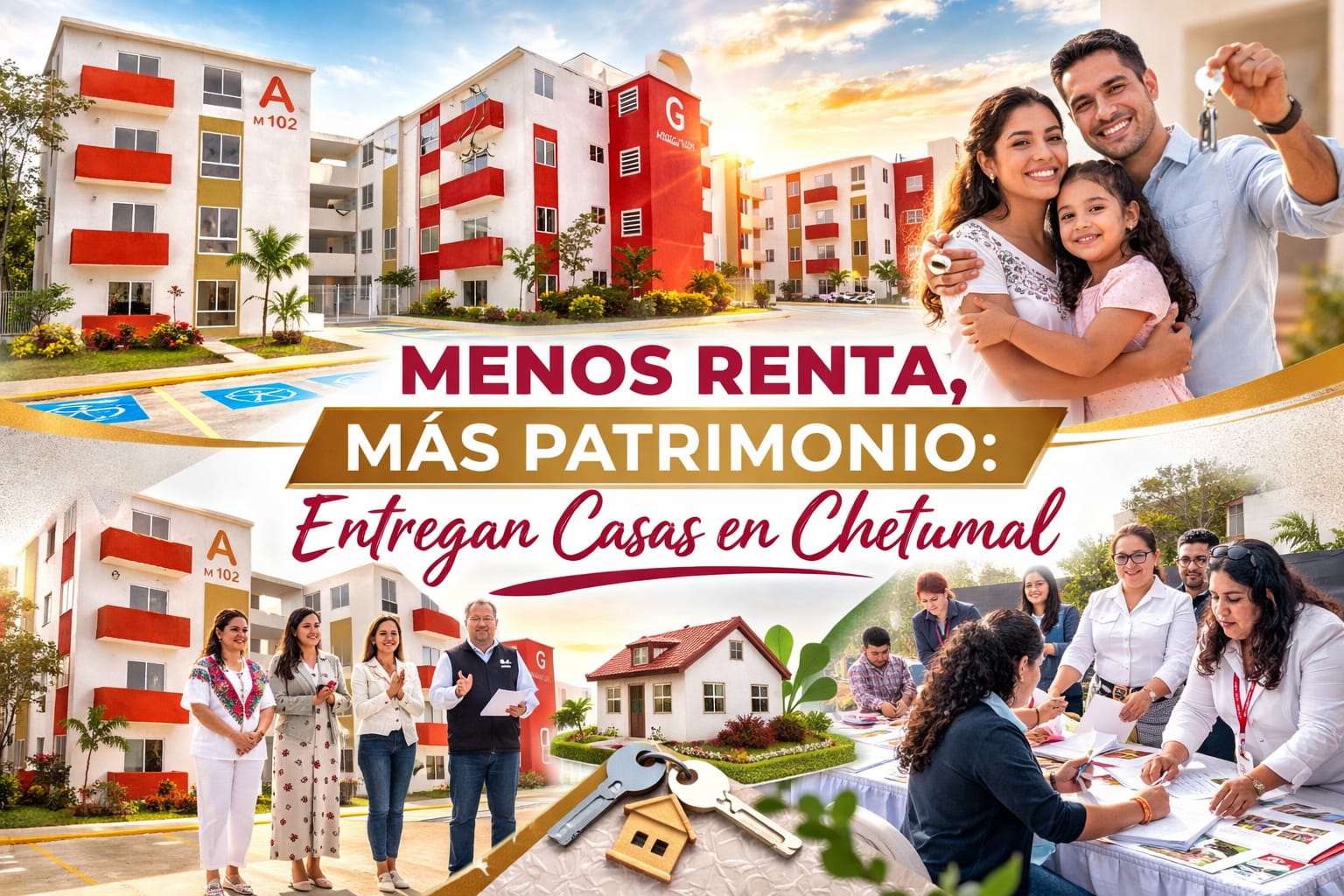 Entrega de casas en chetumal
