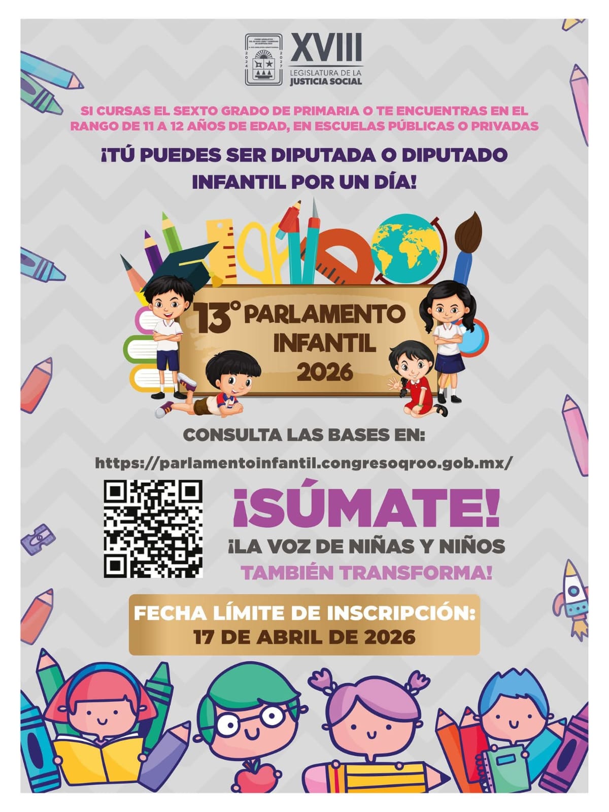 tu voz cuenta, parlamento infantil