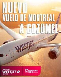 Cozumel suma vuelo directo desde Montreal