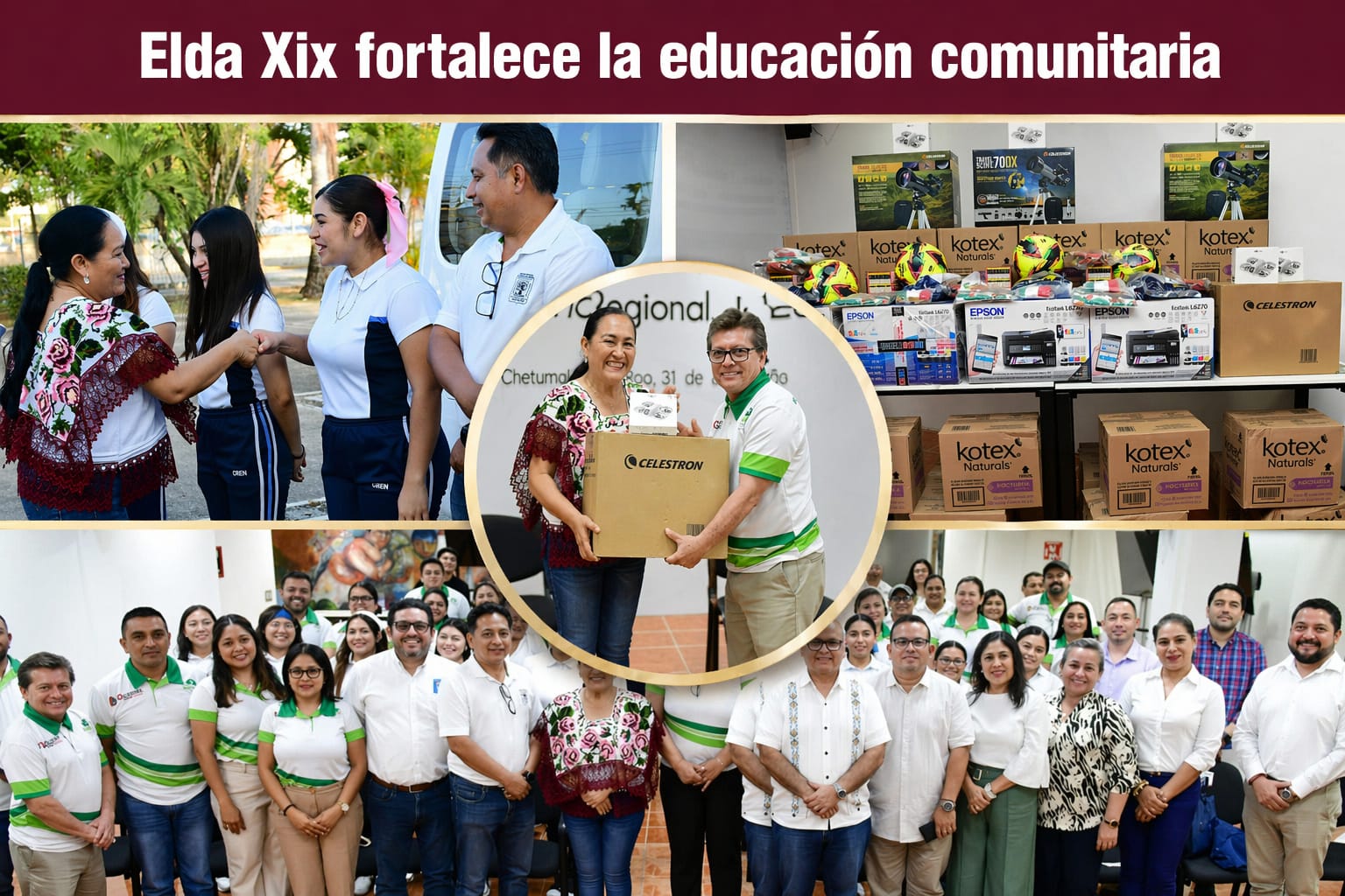 Elda Xix apoya la educacion comunitaria