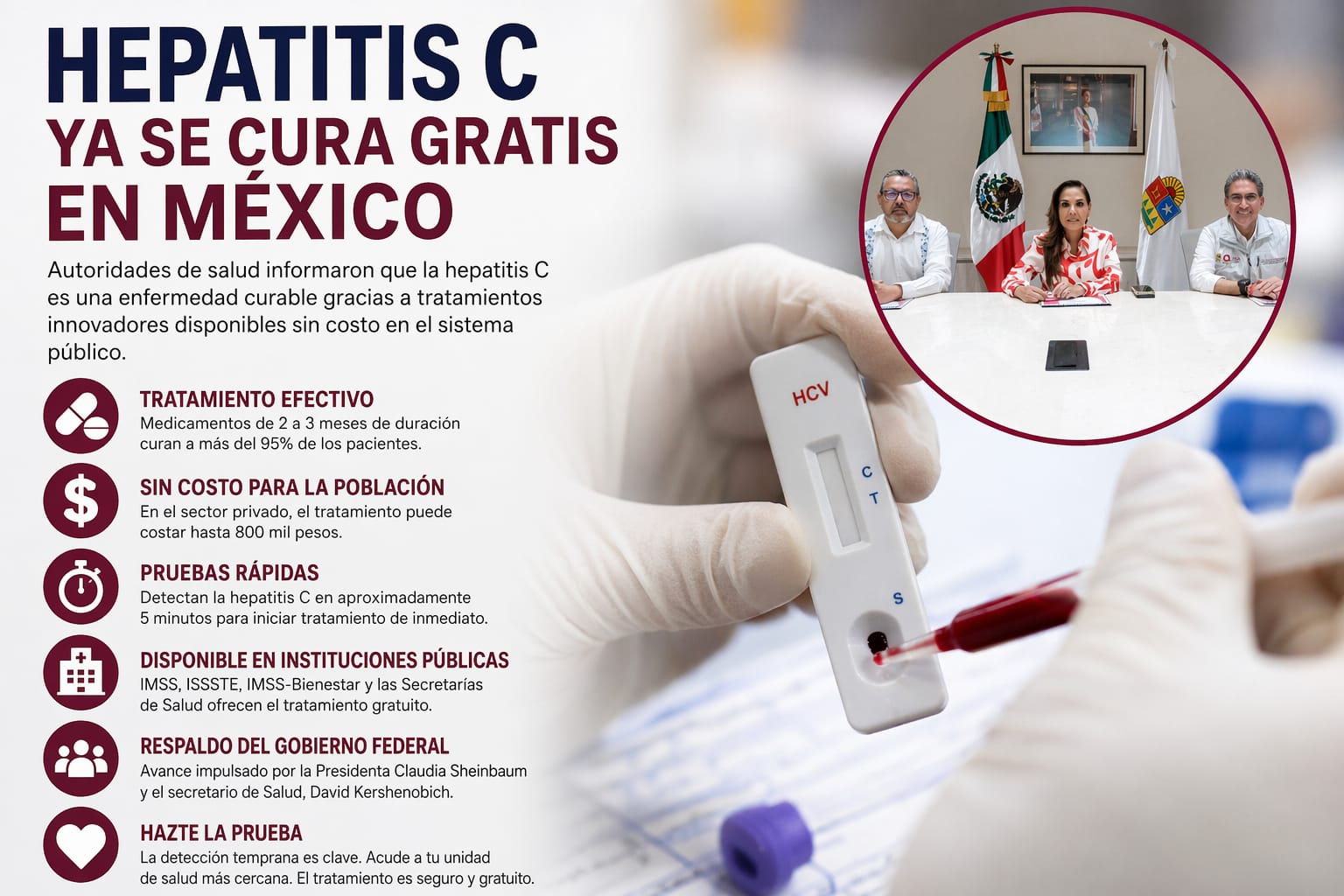 Hepatitis "C" ya se cura gratis en México