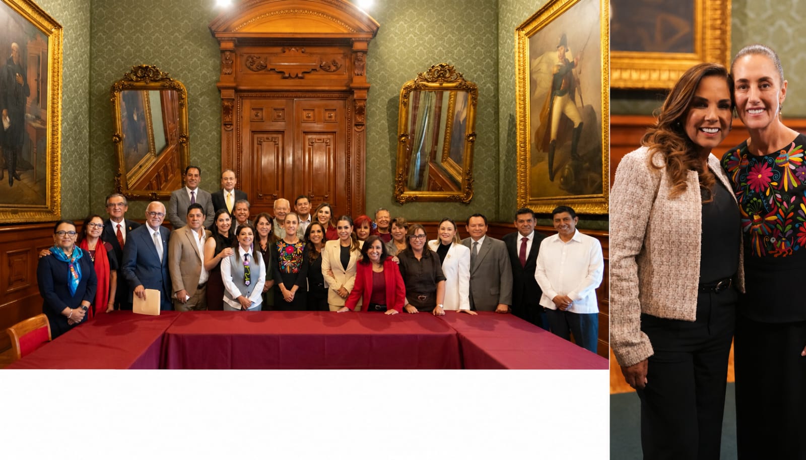 Mara Lezama, junto a mandatarios estatales participo en la evaluación de avances del programa IMSS Bienestar.