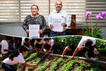 Elda Xix fortalece la educación con convenio para impulsar huertos escolares