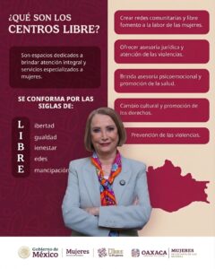 Semujeres propone tener Centros LIBRE en cada municipio