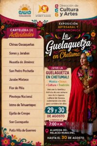 Gran cierre de la Guelaguetza en Chetumal este 29 y 30 de agosto