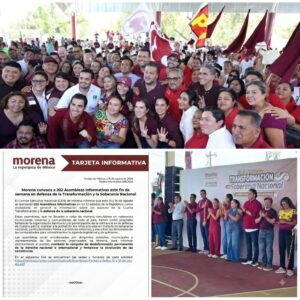 Morena moviliza su militancia con 202 asambleas nacionales