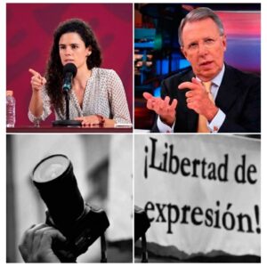 Luisa Alcalde y López-Dóriga debaten sobre periodistas y medios