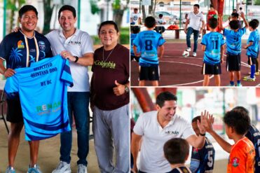 Renán Sánchez impulsa al futbol infantil de Cozumel